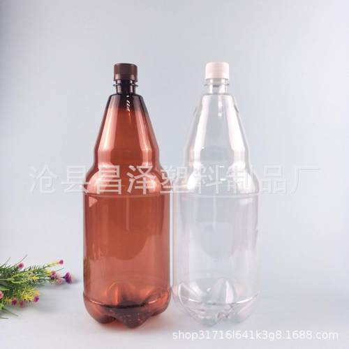 2.5升pet透明塑料啤酒瓶3斤2斤打包瓶果汁瓶精酿鲜啤2500ml啤酒瓶 - 图1