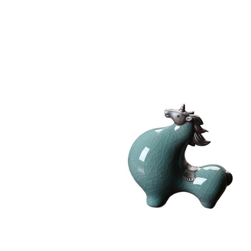 陶瓷唐马摆件小号招财客厅玄关酒柜桌面装饰品办公桌生肖马摆设,淘宝优惠券,粉丝福利购,淘宝优惠卷