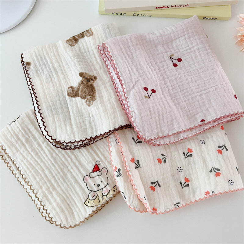 复古小碎花四层纱布方巾小姐姐超柔洗脸巾儿童贴肤吸汗手帕巾30cm,淘宝优惠券,粉丝福利购,淘宝优惠卷