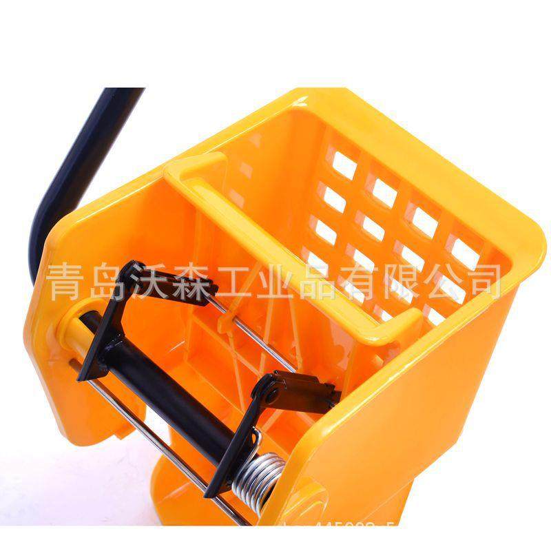 出口超市36L黄色免手洗侧压洗拖把布桶拖布桶清洁车单桶柞榨水车,淘宝优惠券,粉丝福利购,淘宝优惠卷