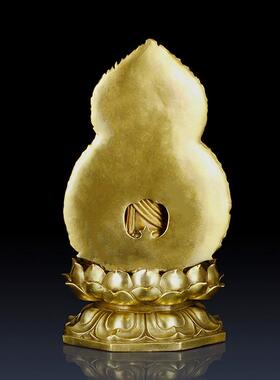 仿古纯黄铜不动尊菩萨不动明王佛像摆件仿古客厅佛像装饰铜佛像