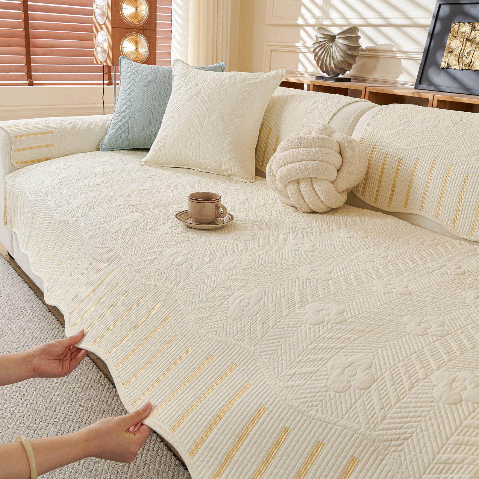 现代轻奢沙发垫四季高级感客厅沙发套罩全棉防滑沙发坐垫2025新款,淘宝优惠券,粉丝福利购,淘宝优惠卷