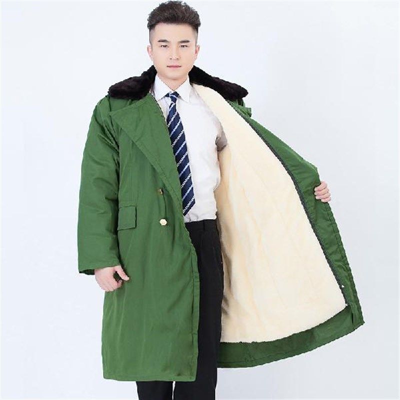 军棉大衣绿男冬季加厚长款保安棉服冷库防寒防冻工作服东北大棉袄,淘宝优惠券,粉丝福利购,淘宝优惠卷