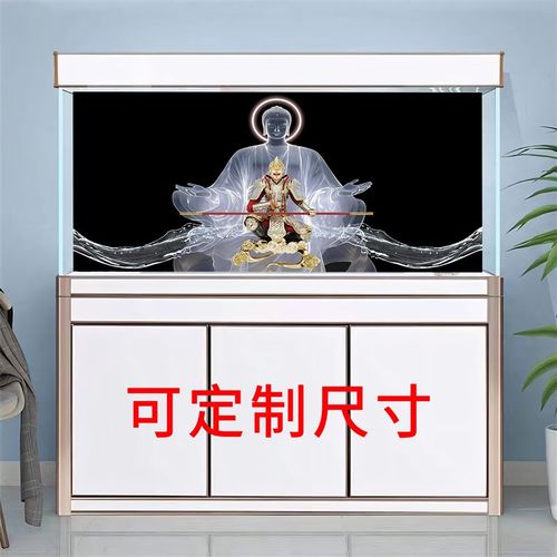 鱼缸背景贴纸吉鱼高清星星点点星空3d立体水族箱壁纸定制静电贴悟 - 图2