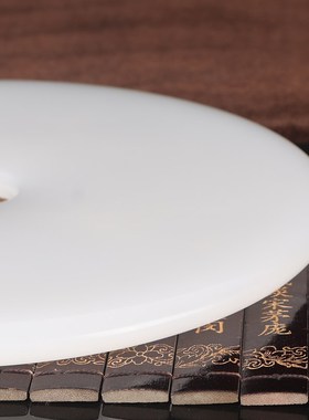 天然玉石平安扣摆件酒柜办公室家居客厅玄关桌面招财乔迁装饰礼品