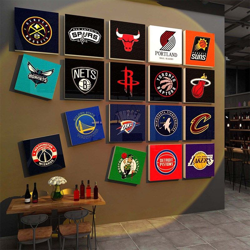 篮球馆文化墙面装饰画体育场运活动室培训机构海报布置背景壁贴纸,淘宝优惠券,粉丝福利购,淘宝优惠卷