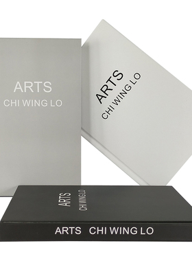 简约蓝红色精装外文装饰书 仿真书摆件 现代样板房书柜英文书陈设