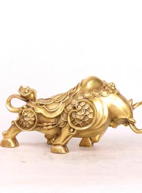 杨铜记 铜牛摆件 福字牛 华尔街牛 生肖牛 生产 福字牛
