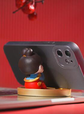 中式唐仕女手机支架创意可爱家居客厅桌面装饰品小摆件树脂工艺品