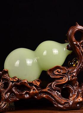 吉祥源琉璃玉葫芦办公室桌摆件中式创意客厅装饰摆饰新房搬家送礼