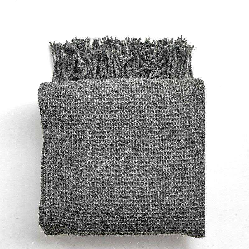 60005华夫格纯色线毯沙发盖毯卧室休闲软装搭毯民宿床尾百搭毛毯,淘宝优惠券,粉丝福利购,淘宝优惠卷