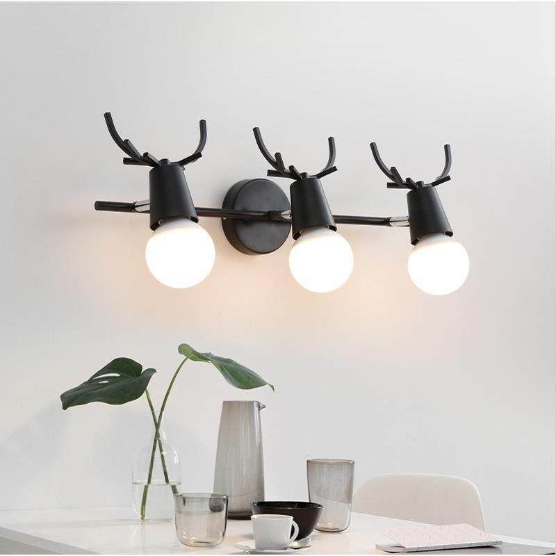 北欧简约个性实木款鹿角壁灯 卧室床头儿童房可爱壁灯LED个性鹿角,淘宝优惠券,粉丝福利购,淘宝优惠卷