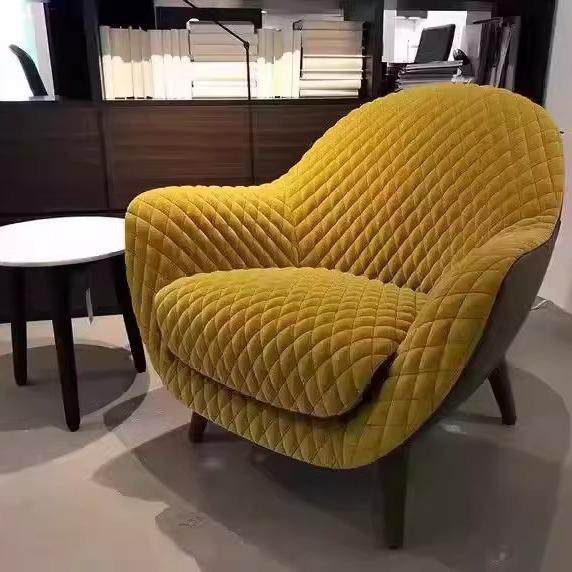 北欧轻奢家用阳台卧室单人沙发椅酒店别墅高端设计布艺网红老虎椅,淘宝优惠券,粉丝福利购,淘宝优惠卷