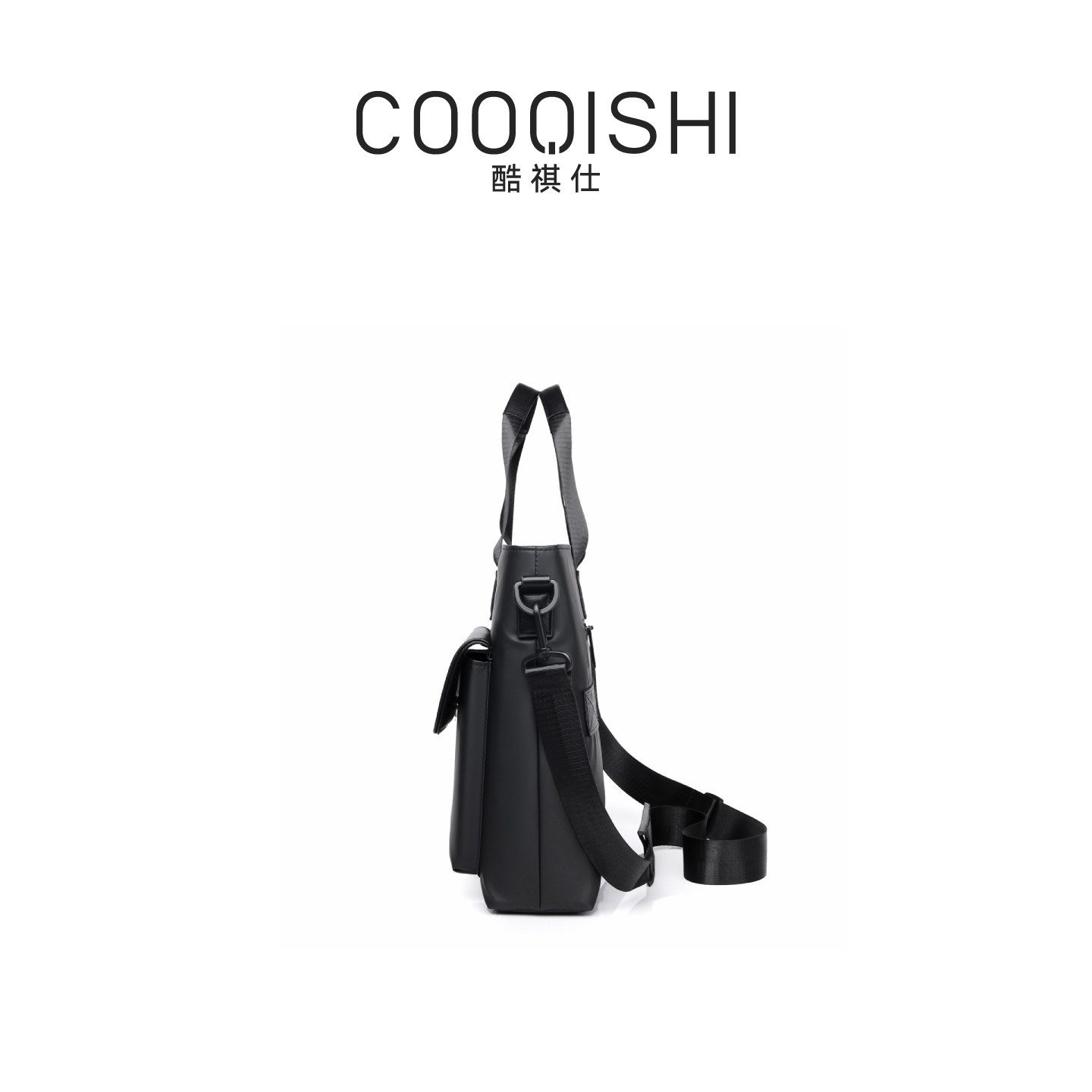 COOQISHI酷祺仕2026时尚新款男士休闲复古通勤手提单肩斜挎公文包
