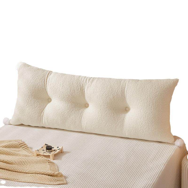 简约ins风泰迪绒靠背家用沙发靠枕床上床头榻榻米护腰靠垫可拆洗,淘宝优惠券,粉丝福利购,淘宝优惠卷