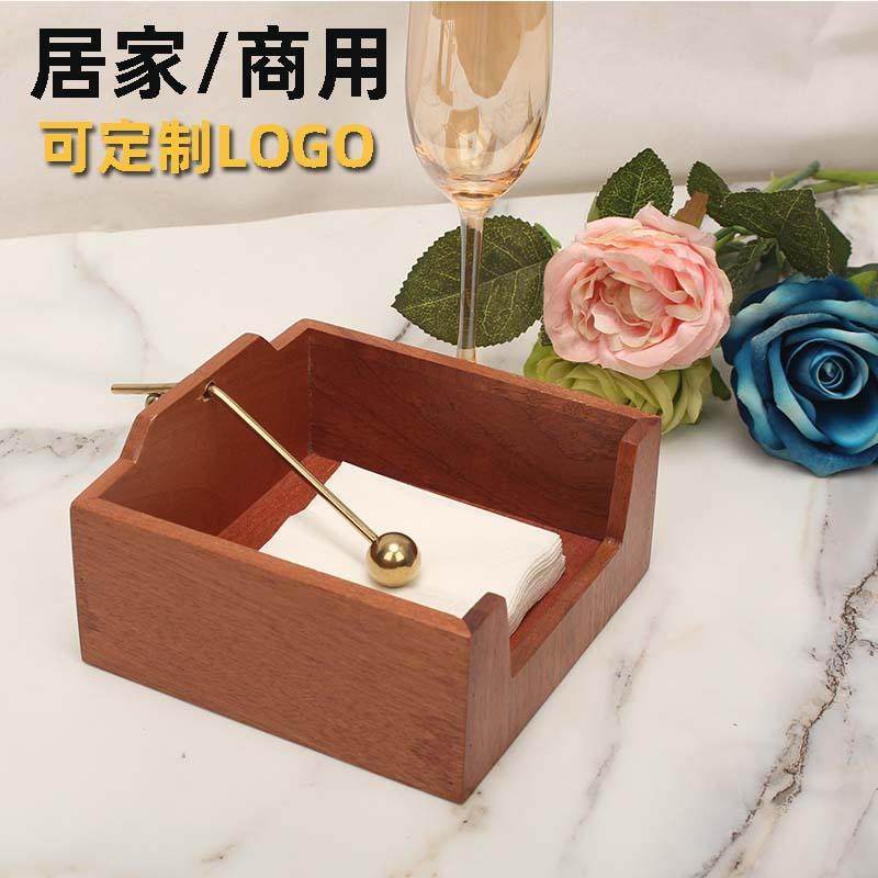 实木创意西餐厅纸巾盒立式纸巾座客厅简约抽纸盒酒店餐巾纸盒民宿,淘宝优惠券,粉丝福利购,淘宝优惠卷