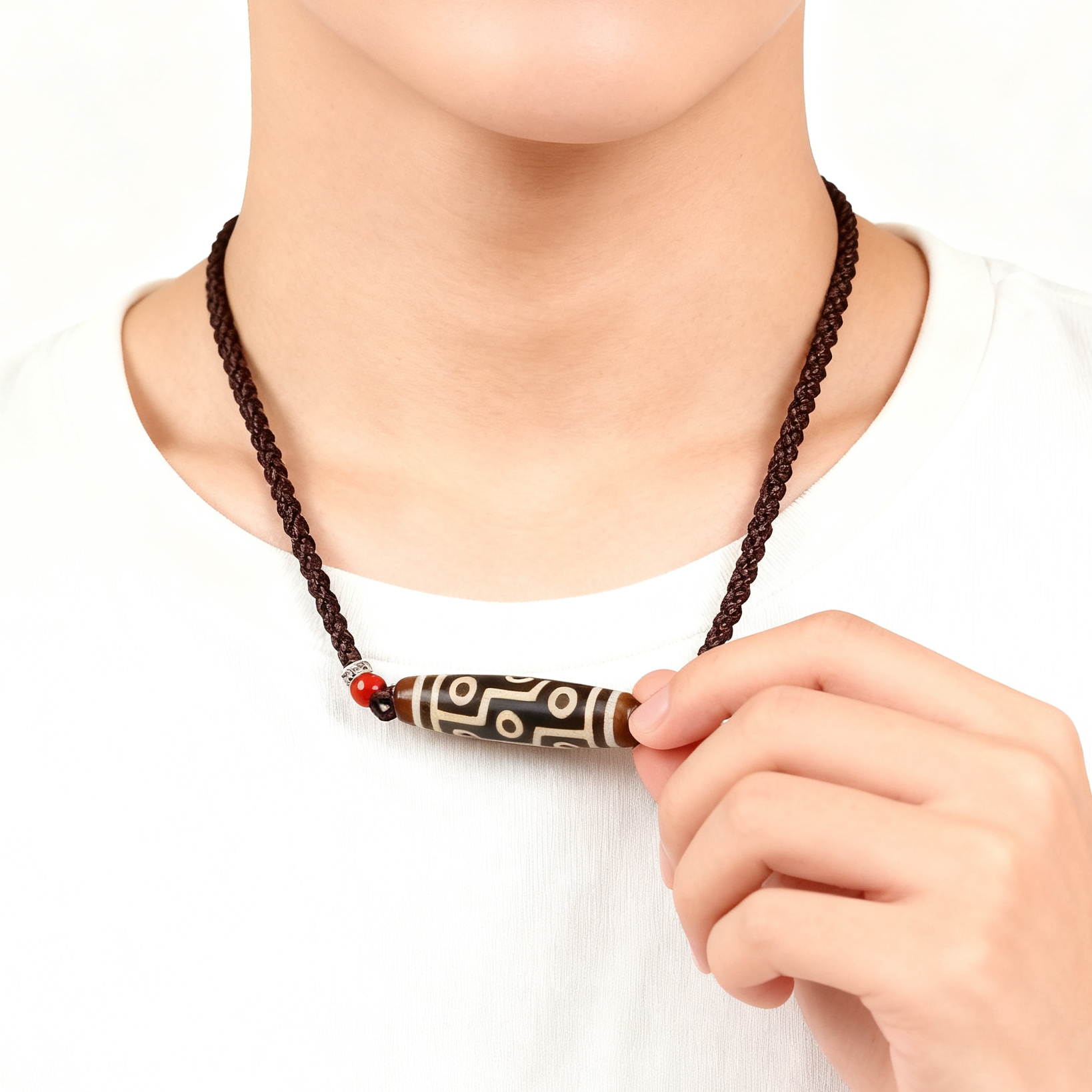 欧说珠宝西藏圣物高油包浆老九眼玛瑙天珠项链转运珠送男女礼物,淘宝优惠券,粉丝福利购,淘宝优惠卷