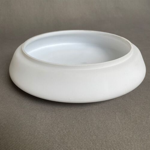 现代水晶吊灯底部灯罩奶白玻璃外壳罩欧式圆形磨砂替换灯具配件 - 图3