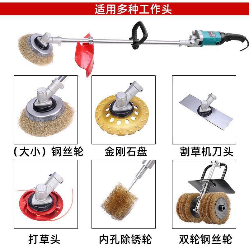 电动除锈机彩钢瓦铁钢去锈翻新工字钢船用除铁锈钢丝刷打磨抛光机,淘宝优惠券,粉丝福利购,淘宝优惠卷