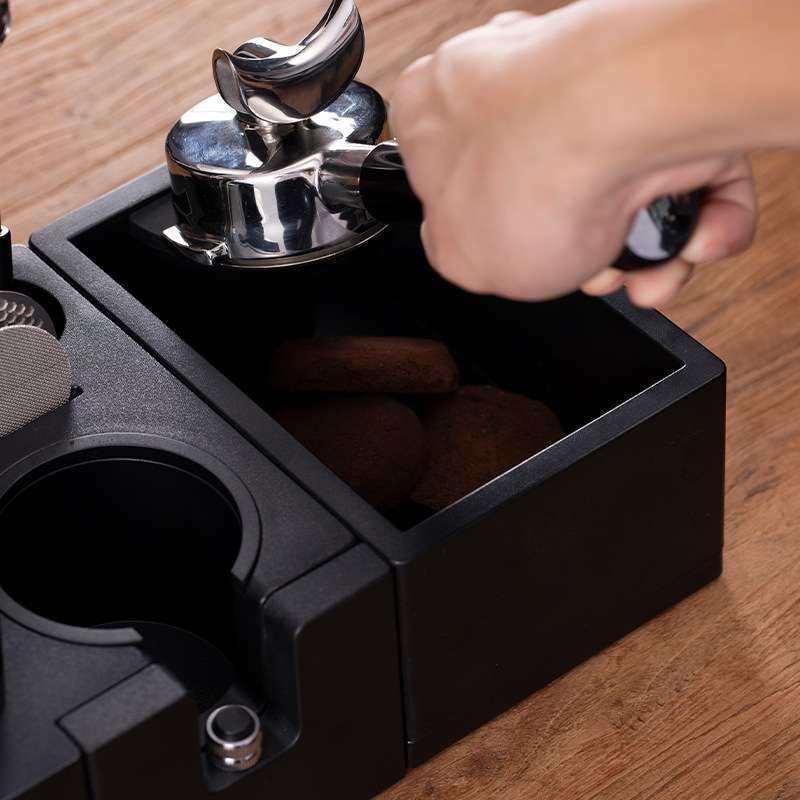 ABS多功能意式咖啡敲渣盒压粉座 布粉压粉器咖啡手柄收纳底座通用,淘宝优惠券,粉丝福利购,淘宝优惠卷