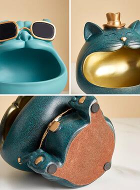 北欧创意入户门口玄关钥匙收纳摆件电视柜布置摆设送新居装饰礼品