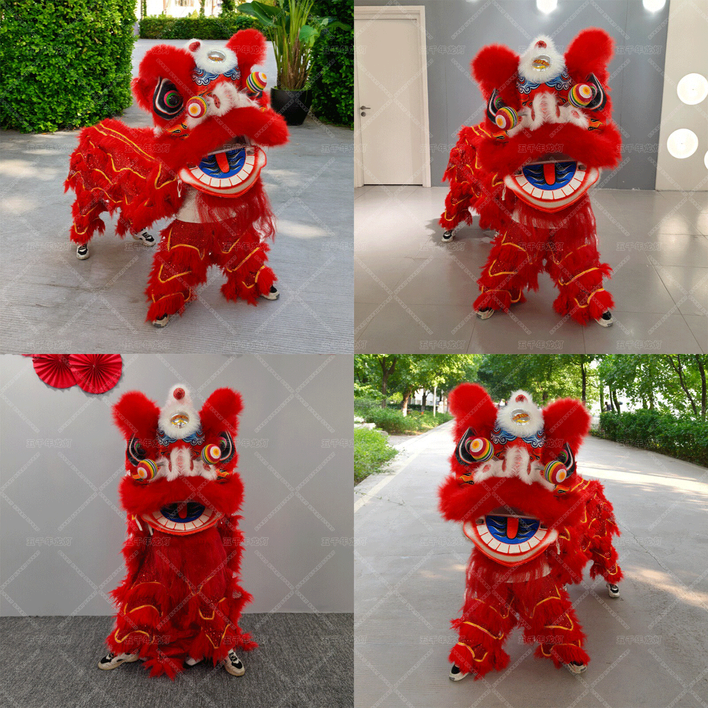 狮子头舞狮儿童少年泡沫舞狮头道具佛山醒狮学校学生表演出服套装,淘宝优惠券,粉丝福利购,淘宝优惠卷