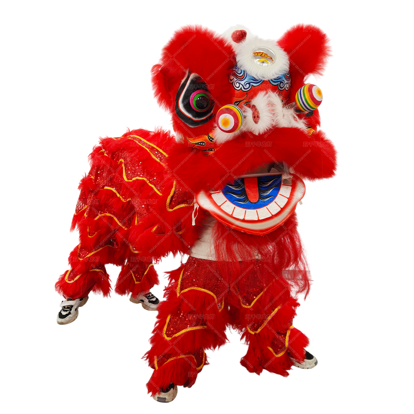 狮子头舞狮儿童少年泡沫舞狮头道具佛山醒狮学校学生表演出服套装,淘宝优惠券,粉丝福利购,淘宝优惠卷