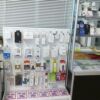 Milk white hole board shelf floor hardware tools jewelry product rack exhibition mall hypermarket display rack hook
