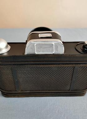 复古老式照相机模型摆件创意桌面装饰道具铁艺工业风影视道具饰品