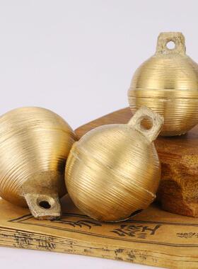 厂家黄铜铃铛地球铃铛狗铃铛牛马羊大号黄铜铃铛开口圆铃铛