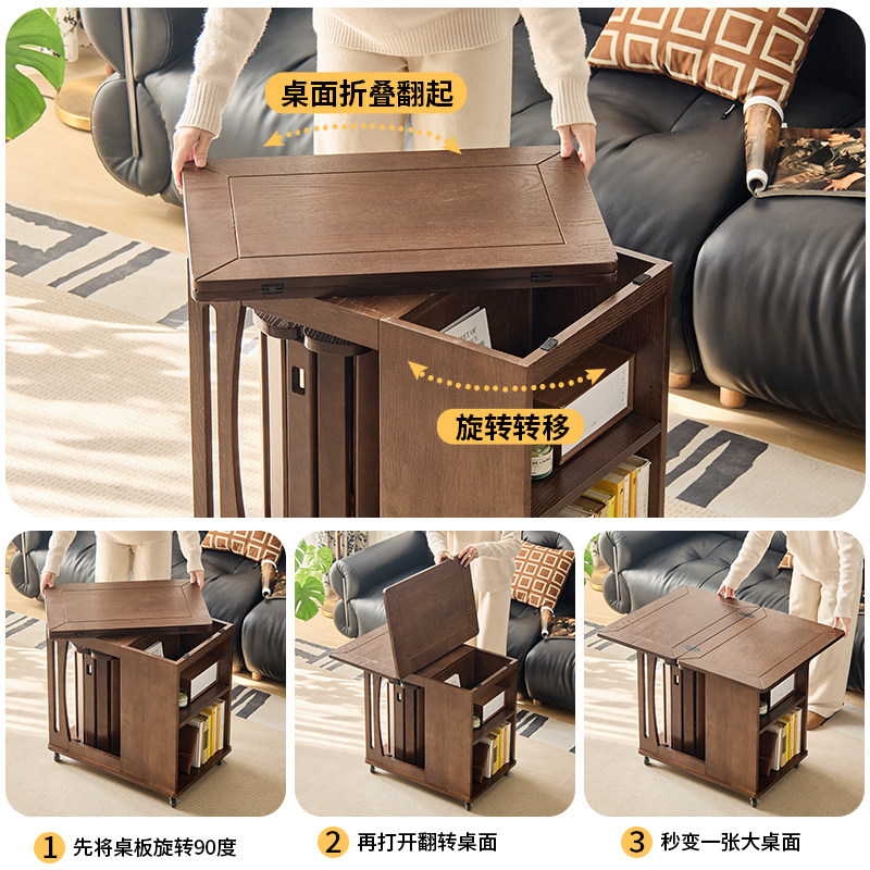 移动餐边柜实木移动边几推车多层收纳储物带轮可移动小茶几棋牌桌,淘宝优惠券,粉丝福利购,淘宝优惠卷