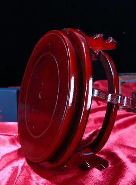 垫高花盆底座托架圆形木托盘花瓶酒坛鱼缸奇石头仿红木花架子实木