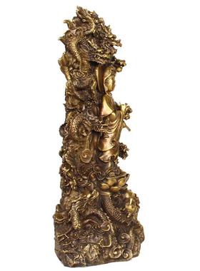 杨铜记 铜九龙观音 普度众生观音 铜器工艺品 铜器
