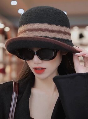 秋冬女款防寒保暖显脸小渔夫帽子
