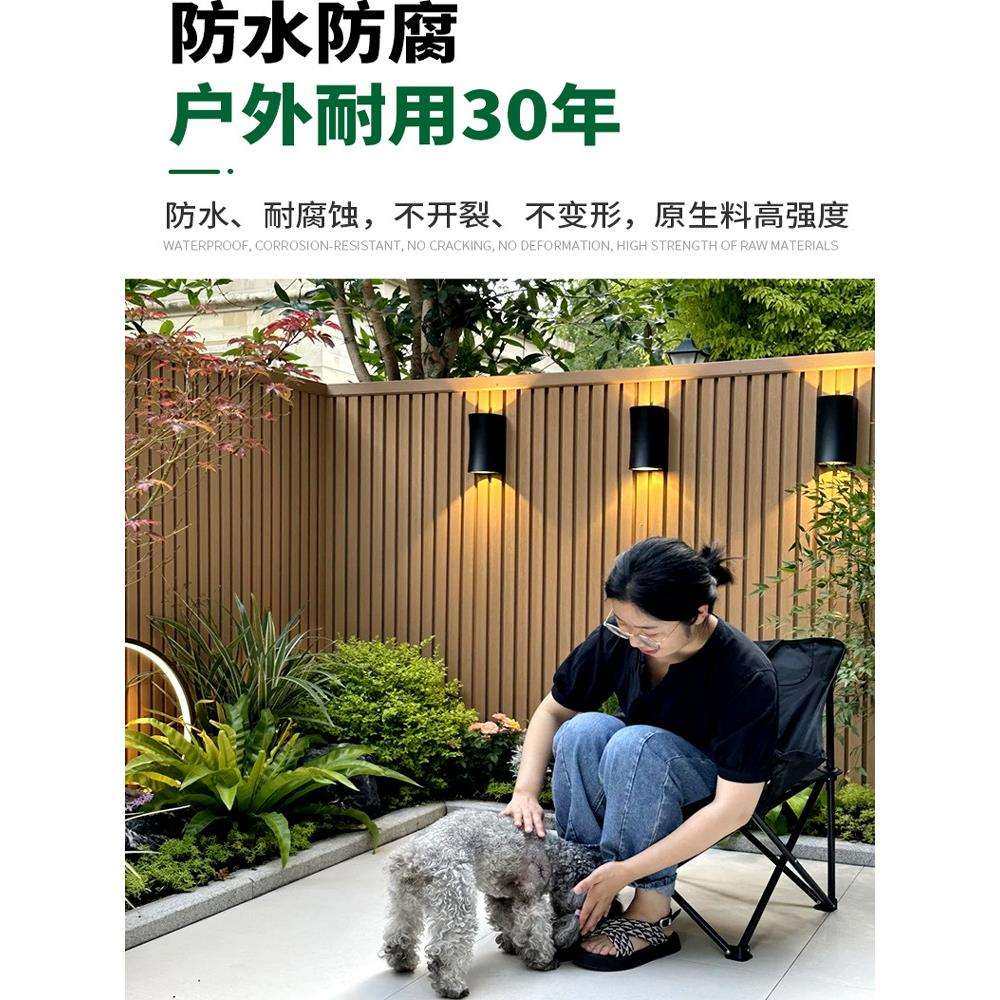 塑木板塑木长城板护栏围栏栅栏户外花园护栏庭院外墙装饰板格栅板,淘宝优惠券,粉丝福利购,淘宝优惠卷