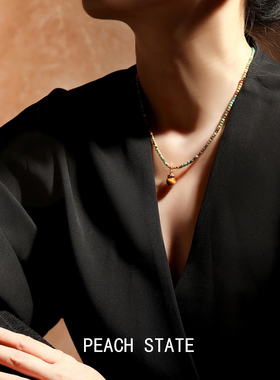 PEACHSTATE天然石串珠项链