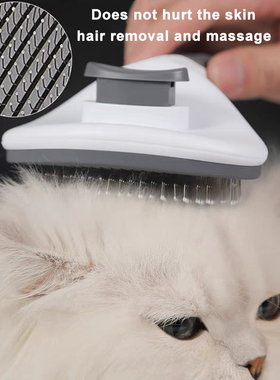 Cat Comb Pet Deshedding Hair Brush Dog Hair Removes Grooming