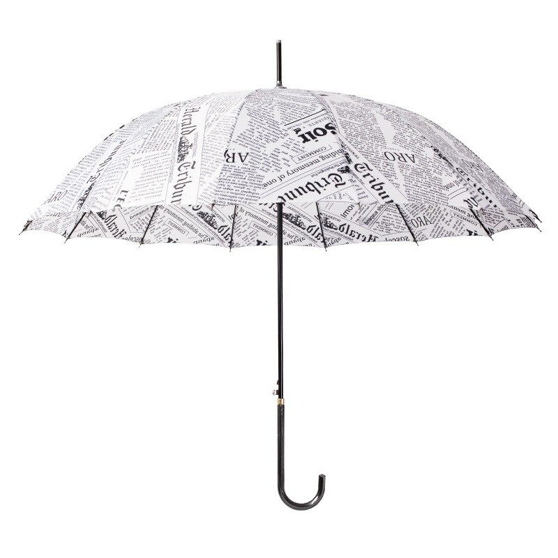 日韩长柄雨伞自动直杆个性男士弯柄英文字母报纸结实英伦风复古伞,淘宝优惠券,粉丝福利购,淘宝优惠卷