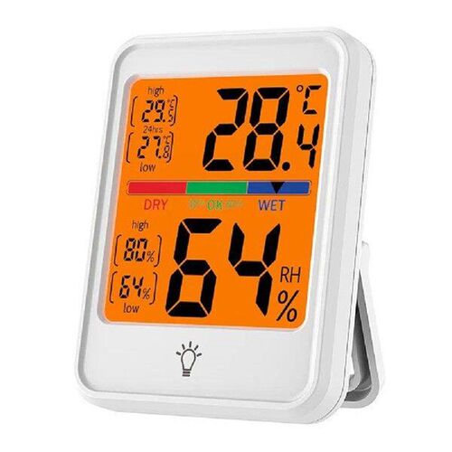 Home Decor Digital Temperature Humidity Meter Backlit - 图1