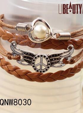 。Nimi Brlet pe love wings hand woven Brlet infinity Brlet T