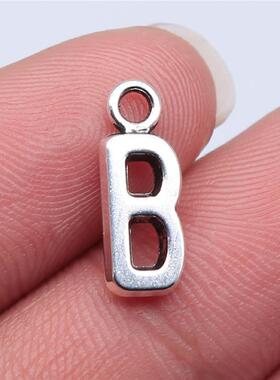 26pcs 16mm Alphabet A-Z Letters Charm Antique Silver Plated