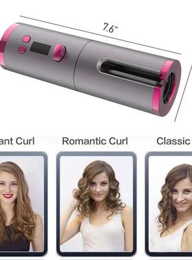 Hair Curlers Cordless Automatic Hair Curler Iron USB