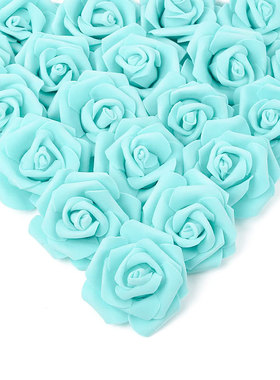 10/20/30Pcs Artificial PE Foam Rose 7cm Flowers Bridal Bouqu