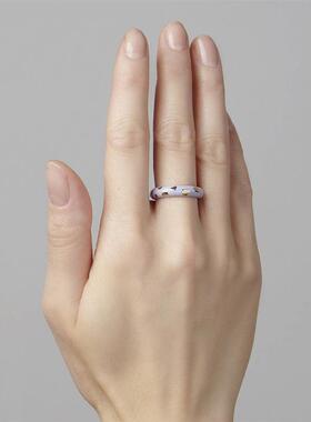 Yida hand decoration alloy oil dripping fashion ring peach h
