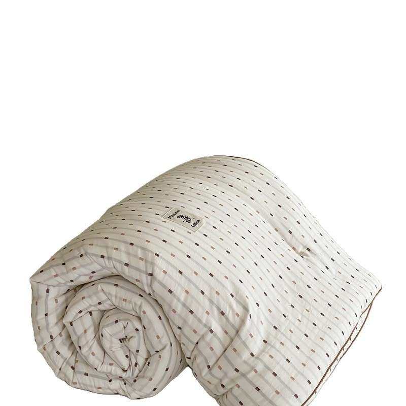 全棉色织酵洗云感被子被芯蚕丝蛋白被家用春秋被冬被纯棉宿舍单人,淘宝优惠券,粉丝福利购,淘宝优惠卷