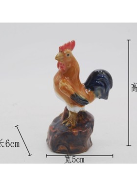 一家大小陶瓷鸡假山盆景造景摆件生态瓶鱼缸家居饰品结婚礼品摆件