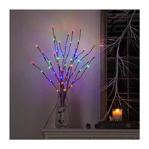 20 LED Twig Lighted Branch Vase Filler Tree Branch Light Chr - 图3