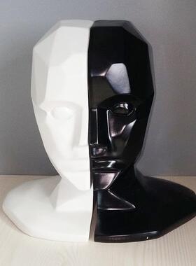 头像书挡人头书档摆件 维纳斯女神后现代几何书靠样板房软装饰品