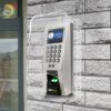 Jingcai customized central control iface7 fingerprint password attendance machine rain cover face access control card swipe waterproof cover outdoor