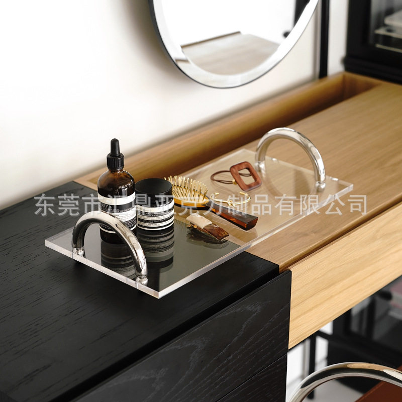 亚克力杂志架桌面收纳架不锈钢托盘零食盘家用.酒店.展会,淘宝优惠券,粉丝福利购,淘宝优惠卷